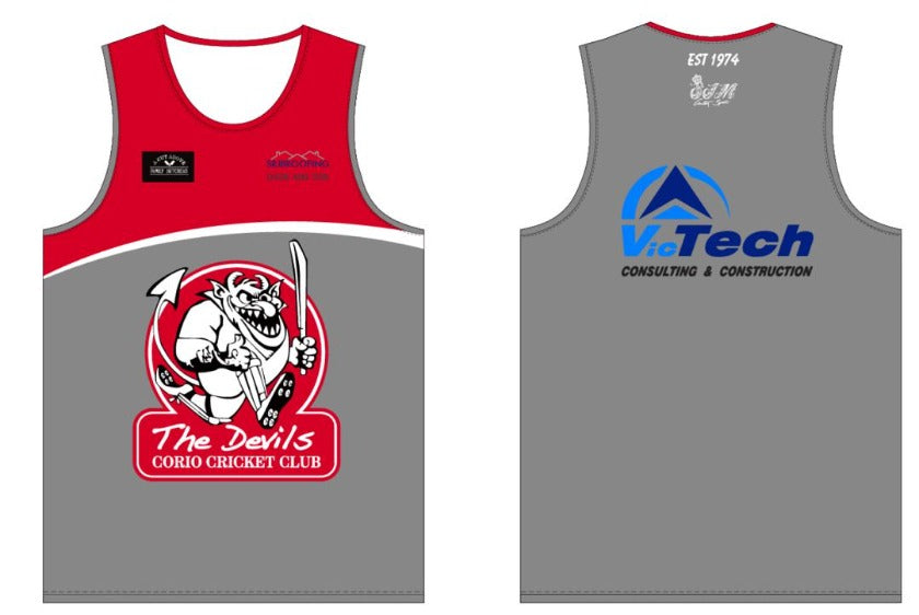 Corio Devils Training Singlets